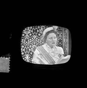 Opening Staten Generaal , troonrede op televisie, Bestanddeelnr 907-3367