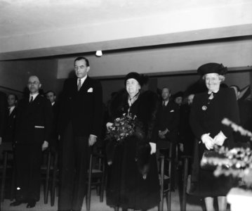 Opening van het herstellingsoord dat koningin Wilhelmina in twee vleugels van pa, Bestanddeelnr 901-6118
