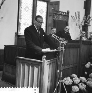 Opening van het Internationaal Congres van Automobieltechniek door de Directoraa, Bestanddeelnr 911-2362