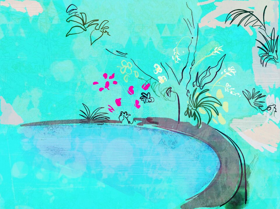 Sketch travel painting