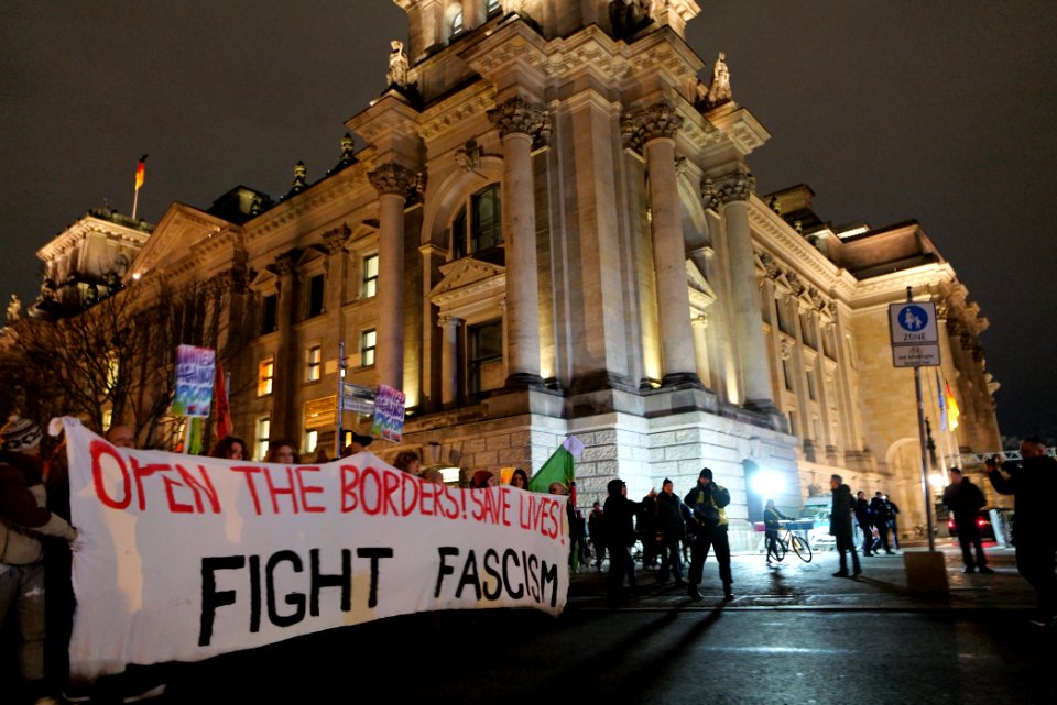 Open the borders demonstration Berlin 2020-03-03 49