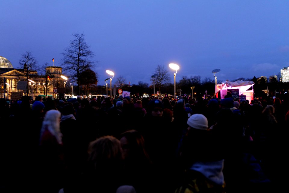 Open the borders demonstration Berlin 2020-03-03 07