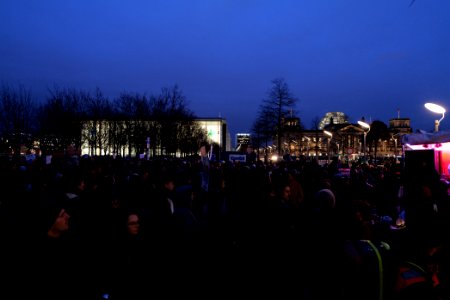 Open the borders demonstration Berlin 2020-03-03 09