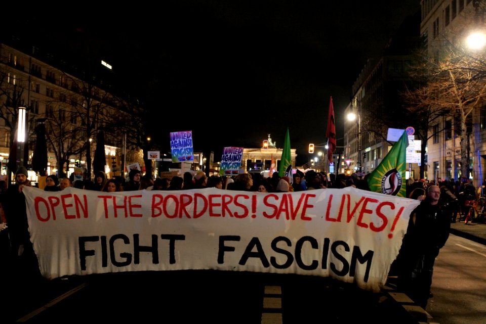 Open the borders demonstration Berlin 2020-03-03 65