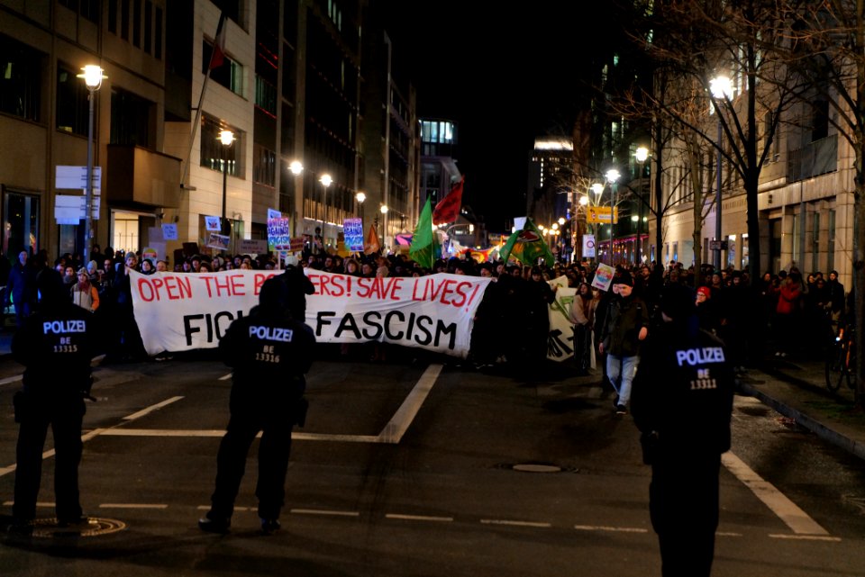 Open the borders demonstration Berlin 2020-03-03 56