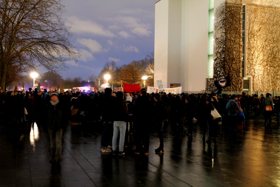 Open the borders demonstration Berlin 2020-03-03 22