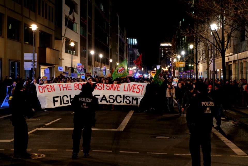 Open the borders demonstration Berlin 2020-03-03 57