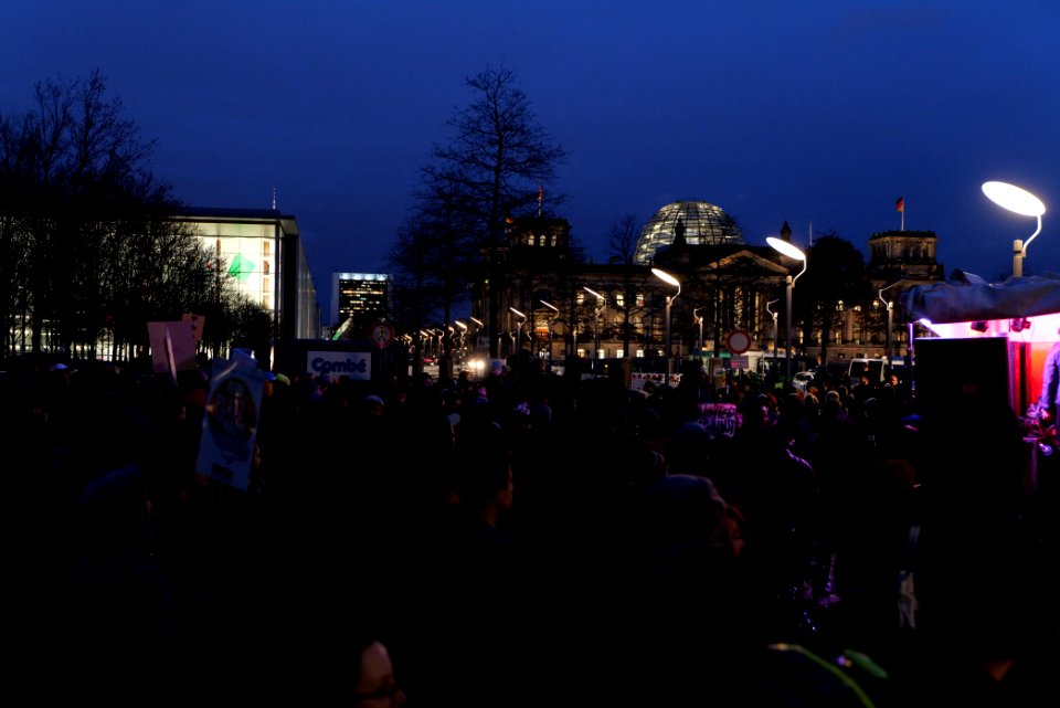 Open the borders demonstration Berlin 2020-03-03 10