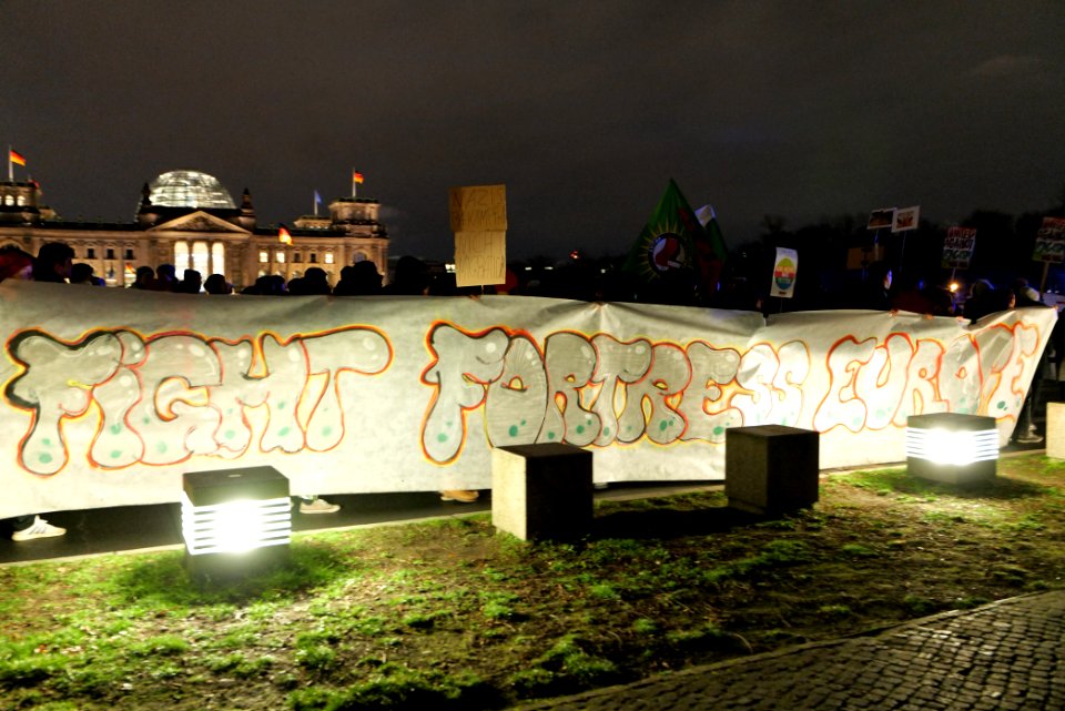 Open the borders demonstration Berlin 2020-03-03 28