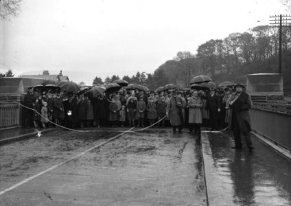 Opening of the Irfon bridge, near Builth Wells (1293950)