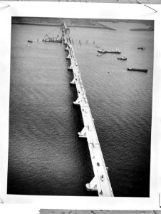 Opening Oosterscheldebrug, luchtopname, Bestanddeelnr 918-7043