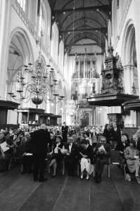 Opening Nieuwe Kerk in Amsterdam in aanwezigheid van de Koninklijke familie ove, Bestanddeelnr 930-7773