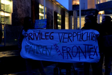 Open the borders demonstration Berlin 2020-03-03 02