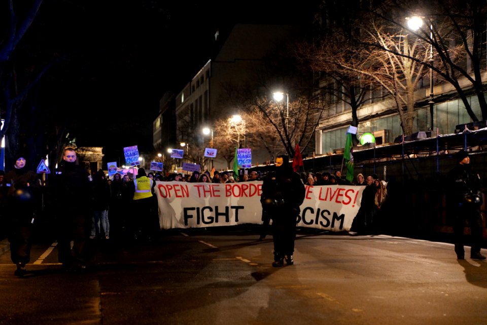 Open the borders demonstration Berlin 2020-03-03 71
