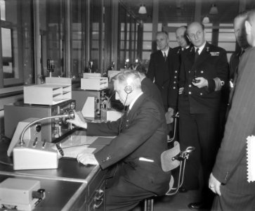 Opening nieuw station Scheveningen Radio te IJmuiden, Bestanddeelnr 904-8614