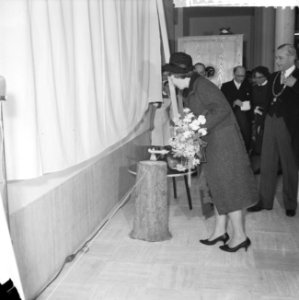 Opening nieuw Streekziekenhuis te Gorkum door Prinses Beatrix , openingsplechtig, Bestanddeelnr 911-7419