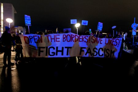 Open the borders demonstration Berlin 2020-03-03 25 photo