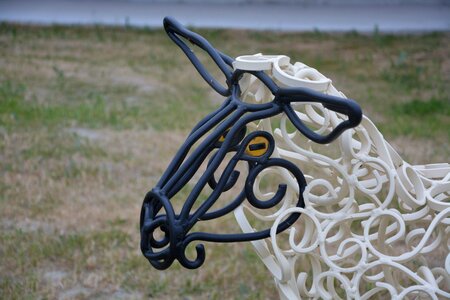 Wrought iron decoration modern art