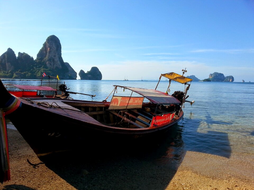 Thai boat railay beach