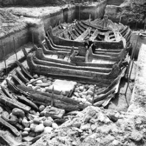 Opgraving van Middeleeuws schip in Noordoostpolder, Bestanddeelnr 934-5324