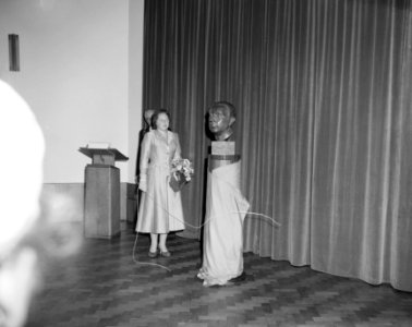 Opening tentoonstelling Nederlandse Beeldhouwkunst Prinses Beatrix Rotterdam Mus, Bestanddeelnr 908-5898