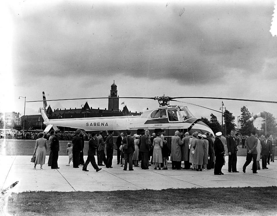 Opening Helicopterdienst Rotterdam-Brussel, Bestanddeelnr 934-5521