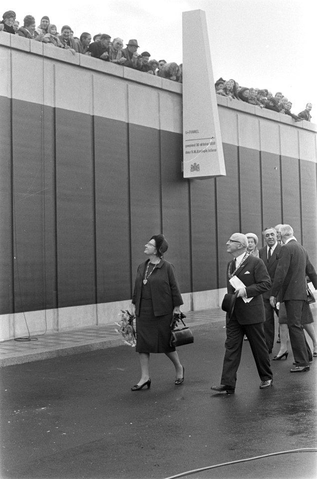 Opening IJ tunnel door koningin Juliana, Bestanddeelnr 921-8108