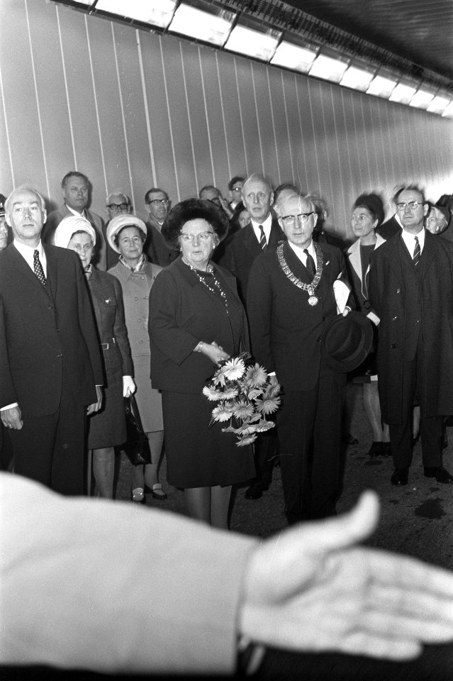 Opening IJ tunnel door koningin Juliana, Bestanddeelnr 921-8116