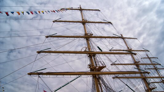 Boat sailing ship boat mast photo