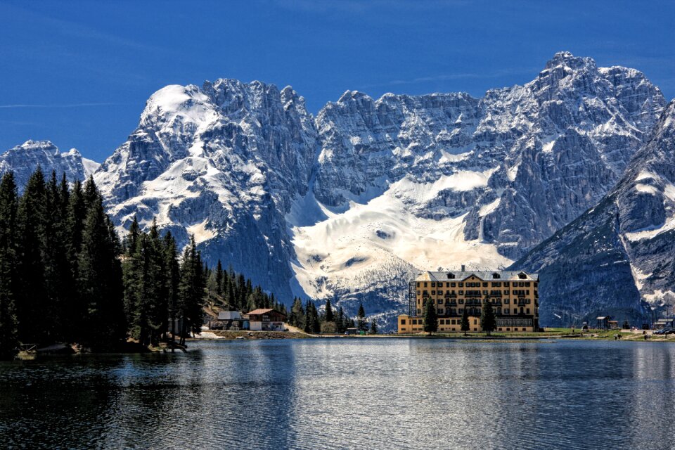 Bergsee mountain landscape south tyrol