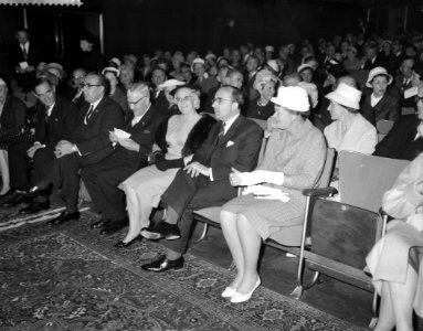 Opening hallen HTS Eindhoven, Minister Cals tijdens zijn rede, Bestanddeelnr 911-1942