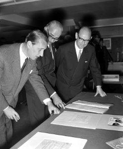 Opdracht Vereniging van Effectenhandel . Bezoek delegati H. A. van de KSG . Spie, Bestanddeelnr 913-1157