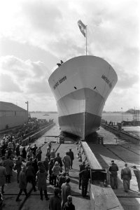 Opdracht Zaanlandse, tewaterlating Annemarie Bohmer, Bestanddeelnr 920-1580