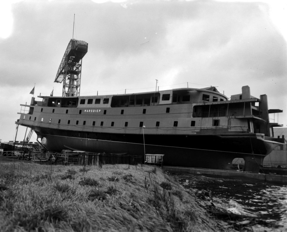 Opdracht Zaanlandse tewaterlating veerboot Marsdiep te Zaandam, Bestanddeelnr 915-1463