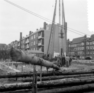 Opdrachten Heiwerk eerste paal Minervaplein, Bestanddeelnr 907-4848