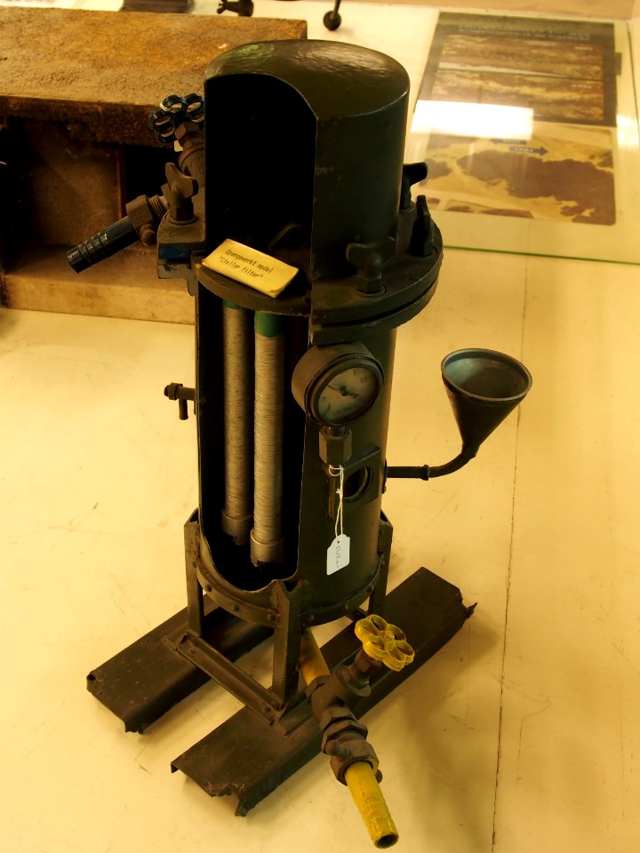 Opengewerkt model van een Stellar filter, Geniemuseum, Vught, foto 2
