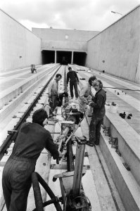Open dag zaterdag a.s. bij de Hemspoortunnel, de spoorverbinding Amsterdam, Zaandam die in mei 1983 gereed zal zijn, Bestanddeelnr 931-5444