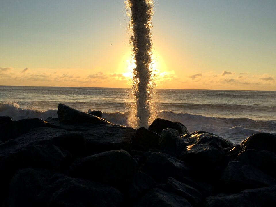 Beach waves ocean