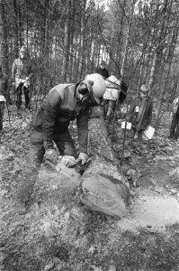 Open dag actie werknemers Staatsbosbeheer tegen plannen tot privatisering demon, Bestanddeelnr 933-9145
