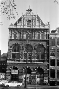 Opdracht Volkskrant, De Doelenzaal in Amsterdam, exterieur, Bestanddeelnr 927-7684