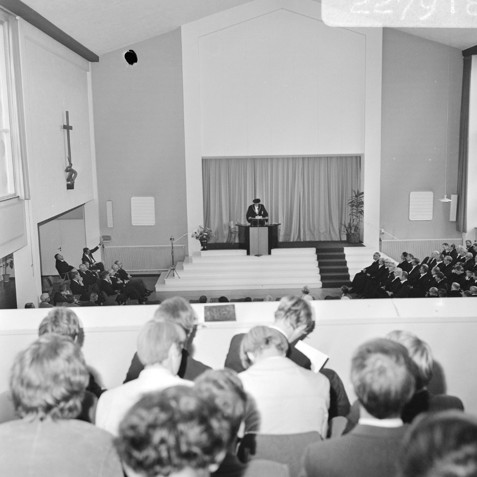 Opening academisch jaar V.U. Amsterdam openbare zitting van senaat van de V.U., Bestanddeelnr 922-7918
