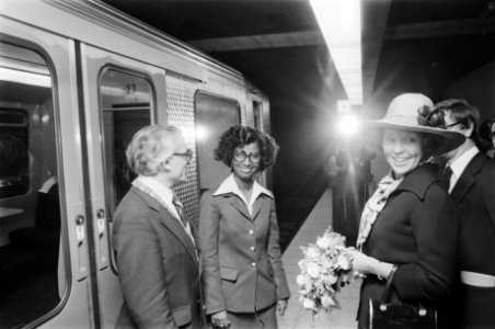 Opening Amsterdamse metro in aanwezigheid van Prinses Beatrix en Prins Claus, pr, Bestanddeelnr 929-3909