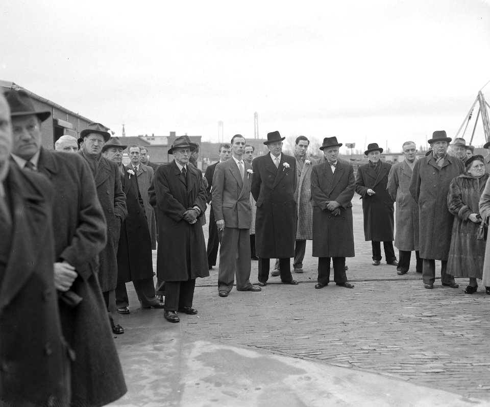 Opening door burgemeester dAilly Eerste Amsterdam Kalkmortelfabriek, Bestanddeelnr 906-3427