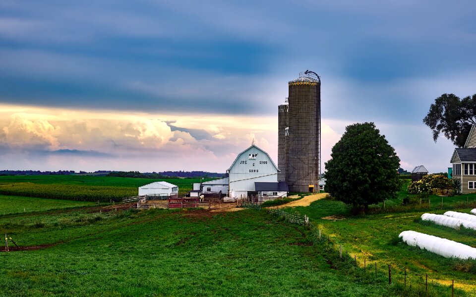 Barn house landscape