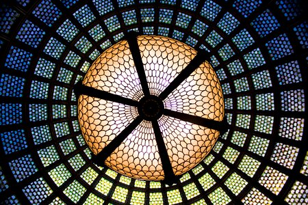 Glass ceiling light symmetry photo