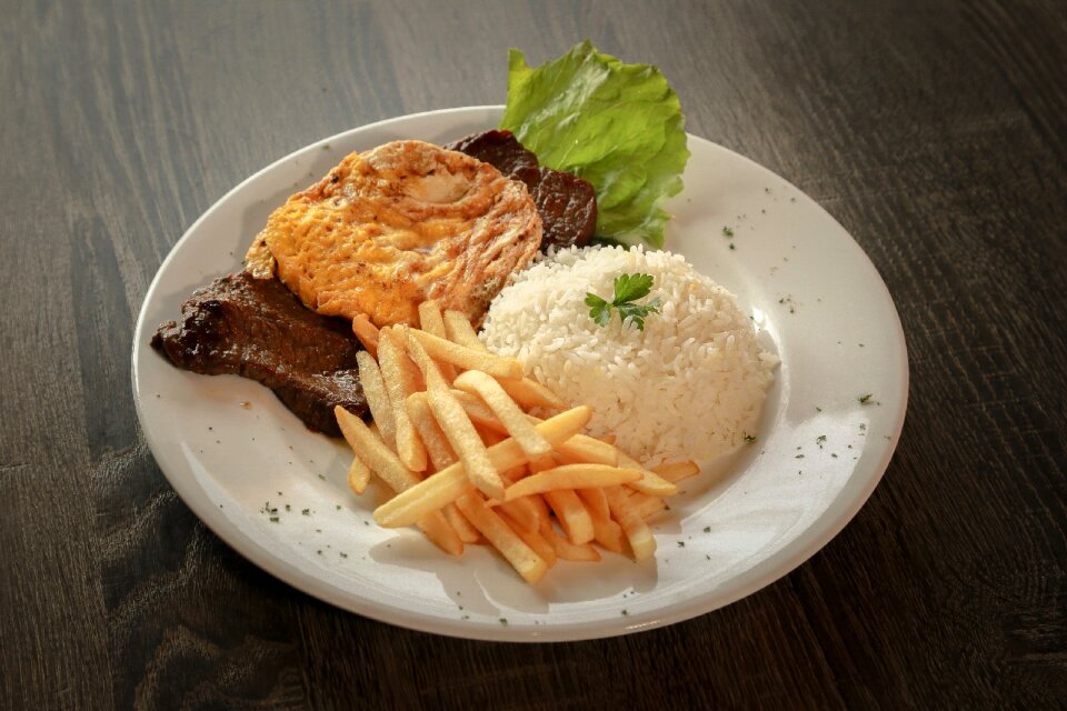 Plate delicious tasty