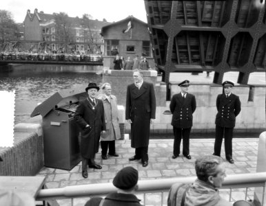 Opening brug Kattensloot Amsterdam, Bestanddeelnr 906-7939