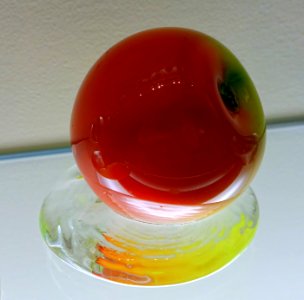 Paperweight by the New England Class Company, East Cambridge MA, c. 1850, glass - Currier Museum of Art - Manchester, NH - DSC08096