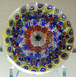 Paperweight by the New England Class Company, East Cambridge MA, c. 1850, glass - Currier Museum of Art - Manchester, NH - DSC08086