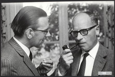 Partijen, gesprekken, Doorn,hWv, Notenboom, Harrij, Ons Erf, Bestanddeelnr 091-1026